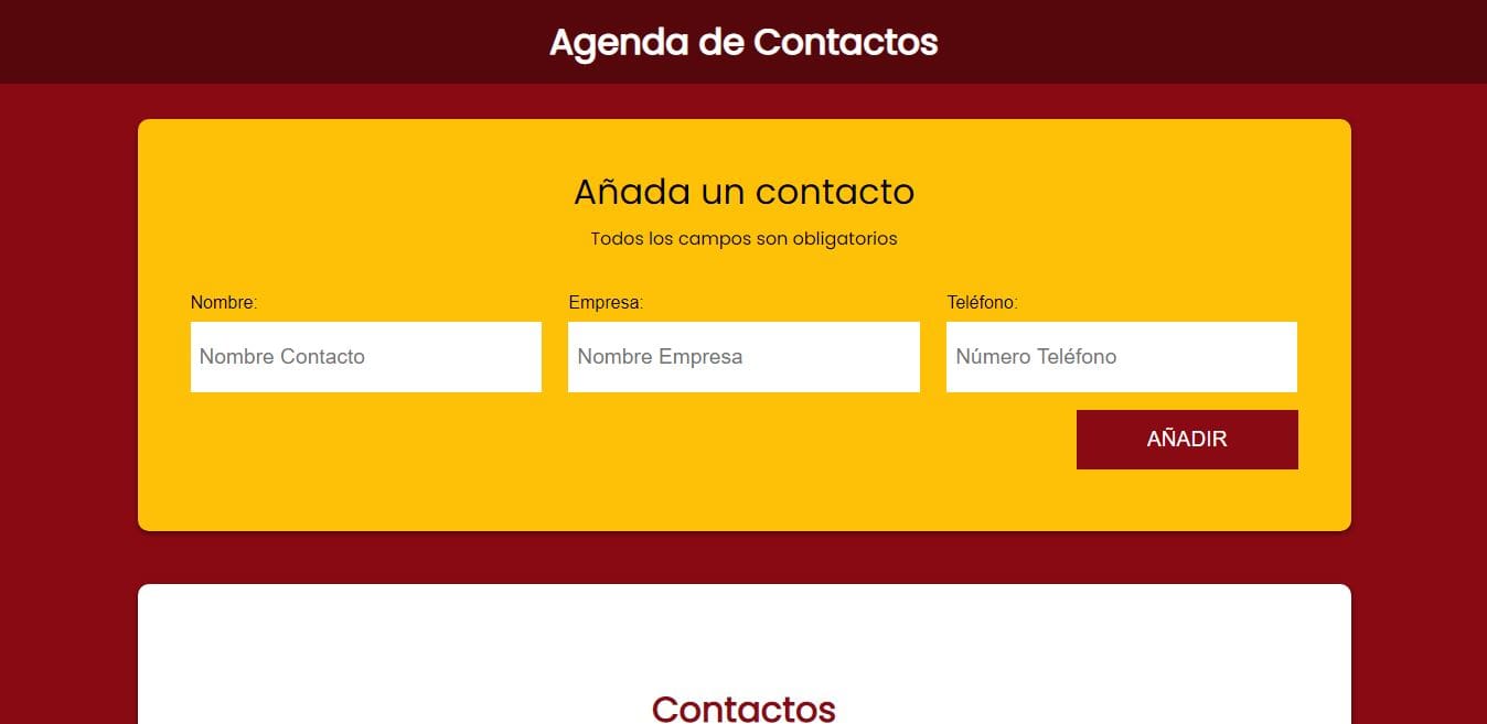 Imagen Agenda de Contactos 